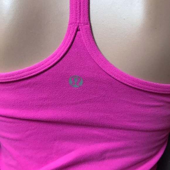Lululemon Power & Tank Size-4-Pink Good Condition - Picture 9 of 13
